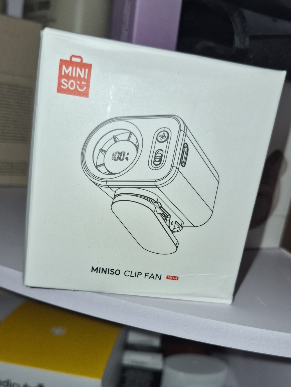 MINISO White Clip Fan - Compact Portable Fan